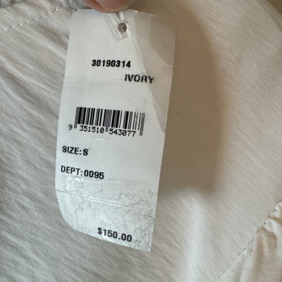 KEEPSAKE the label secure long sleeve top - small NWT Ivory White Peplum $150 - Picture 6 of 15